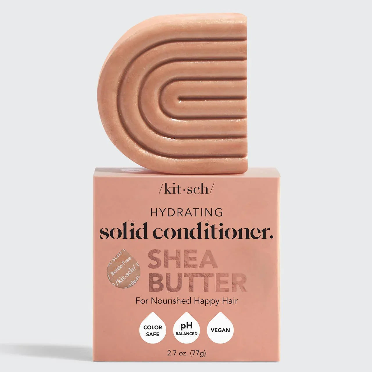Kitsch hydrating solid conditioner bar with shea butter on box, Come see us at Awaken, Franklin, Tennessee