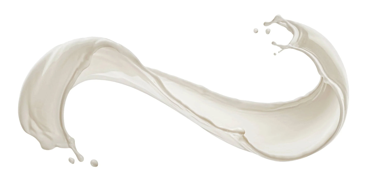 Creamy white liquid splash isolated on white background, dynamic curve shape. Come see us at Awaken, Franklin, Tennessee