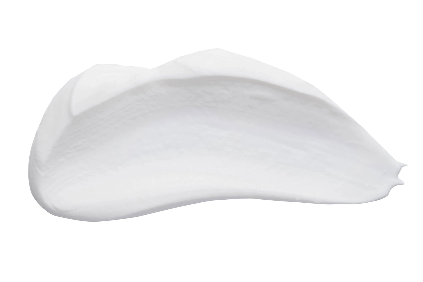 Smooth white cream or lotion smear on white background, skincare texture, Come see us at Awaken, Franklin, Tennessee