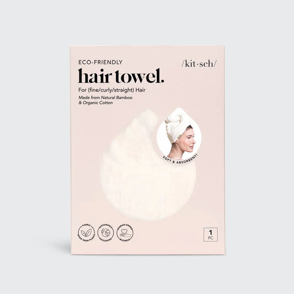KITSCH - Quick Dry Hair Towel - Ivory
