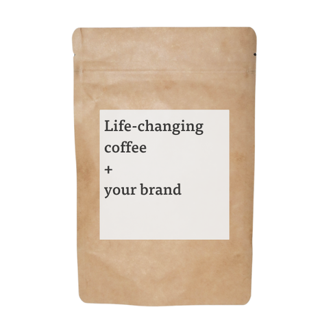 Generous Coffee - Kraft 4oz Coffee Bag with Customizable Label