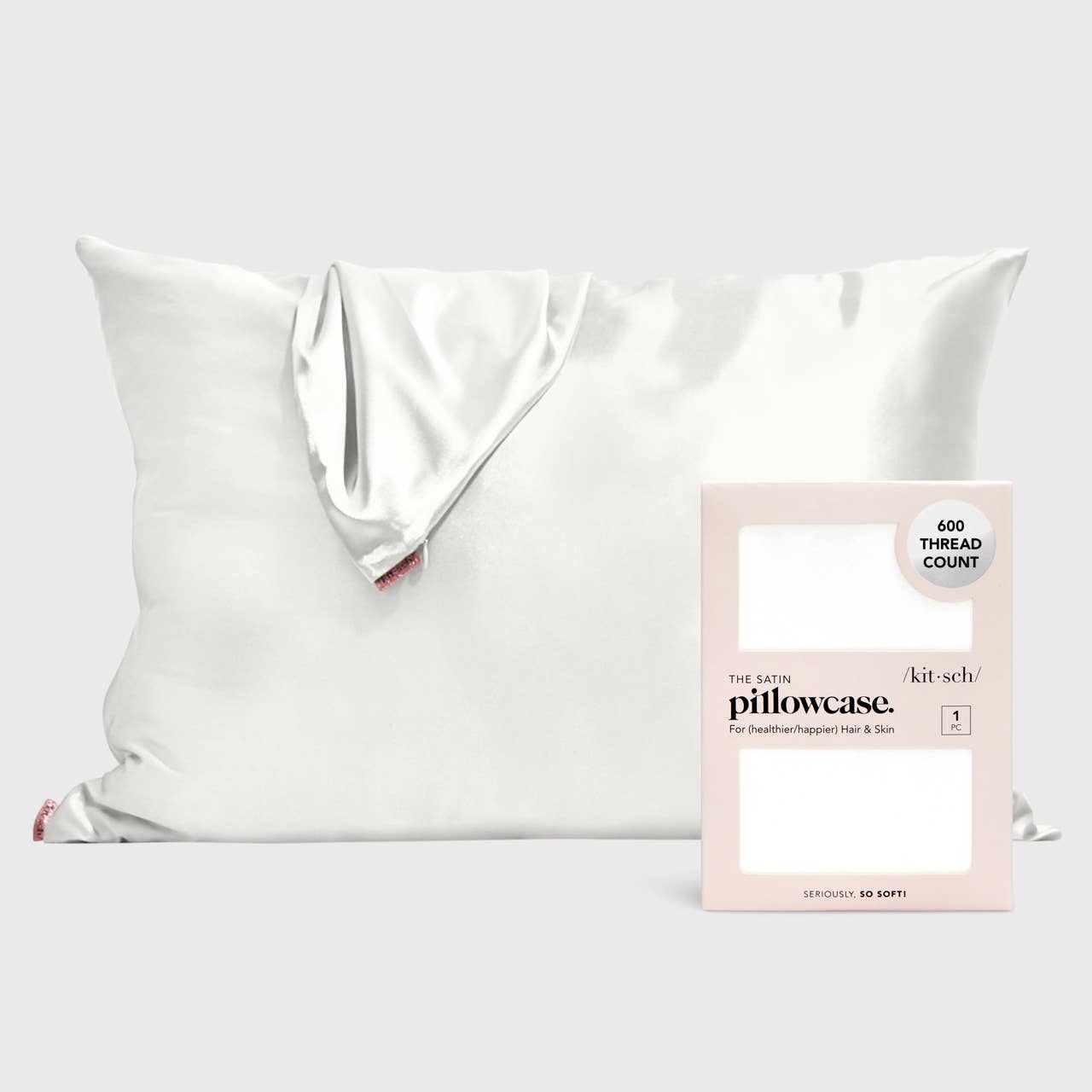 KITSCH - (Sample) Satin Pillowcase - Ivory