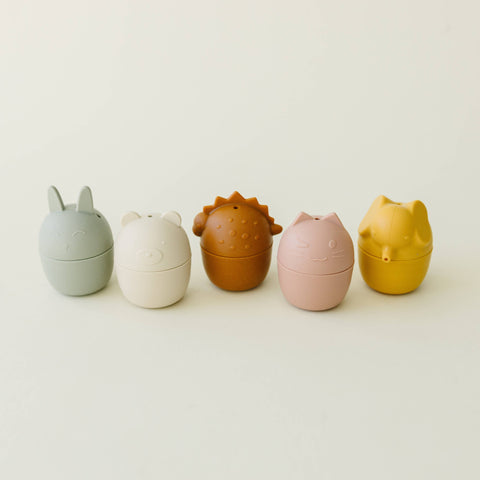Marlowe & Co - Animal Mold Free Silicone Bath Toy Set 