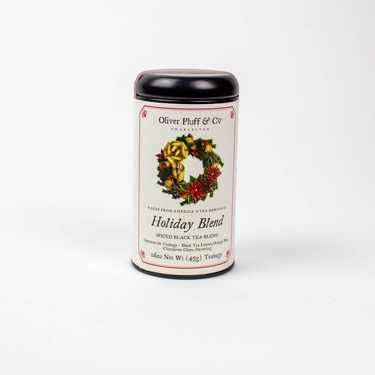 Oliver Pluff & Company - Oliver Pluff's Holiday Blend - Tea Bags in Signature Tea Tin