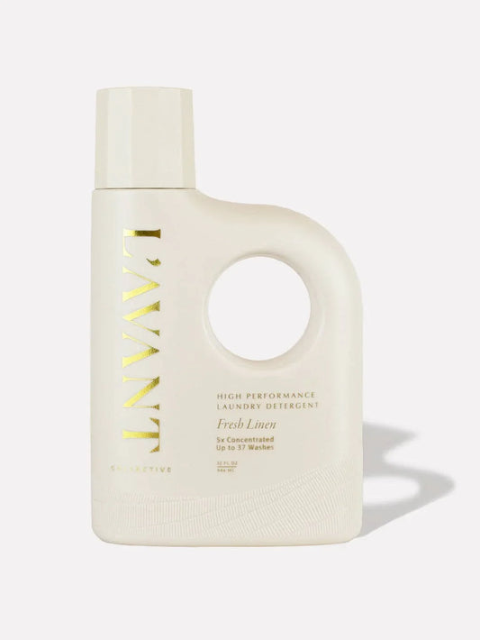 L'AVANT high performance laundry detergent Fresh Linen bottle, Come see us at Awaken, Franklin, Tennessee