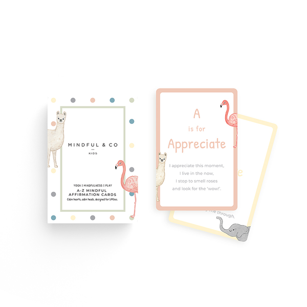 Mindful and Co Kids USA - A-Z Mindful Affirmation Cards