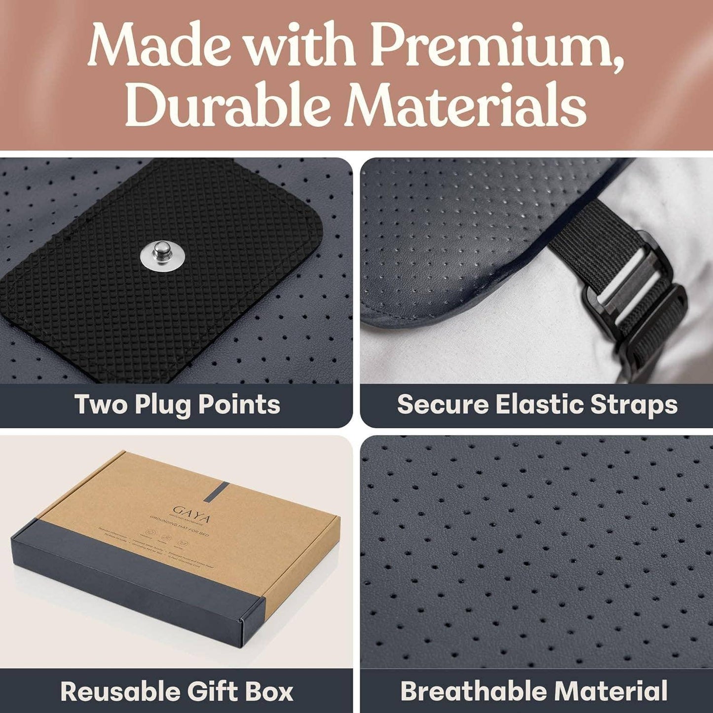 GAYA - Grounding Mat for Bed – Better Sleep & Inflammation, King