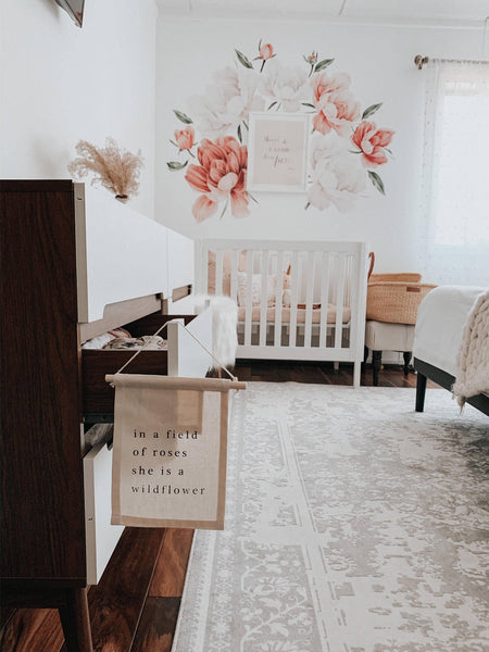 Imani + Kids by Imani Collective - Wildflower Hang Sign - Canvas Material