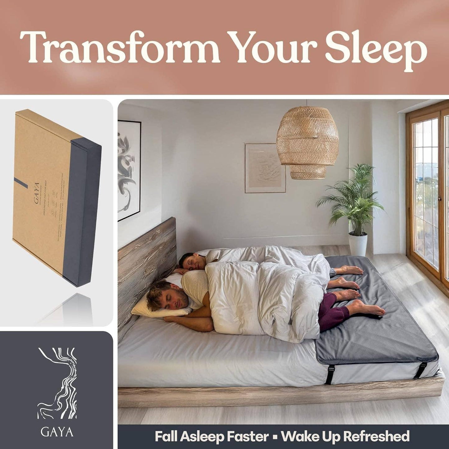 GAYA - Grounding Mat for Bed – Better Sleep & Inflammation, King