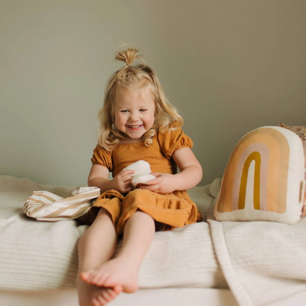 Imani + Kids by Imani Collective - Lucky Rainbow Canvas Pillow