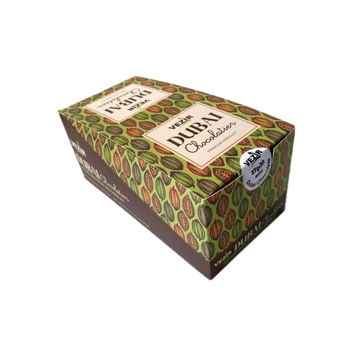 vezir dubai chocolatier premium chocolate box with cacao pod design; come see us at Awaken, Franklin, Tennessee