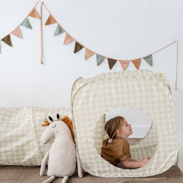 3 Sprouts - Recycled Fabric 3-in-1 Tent & Tunnel Set