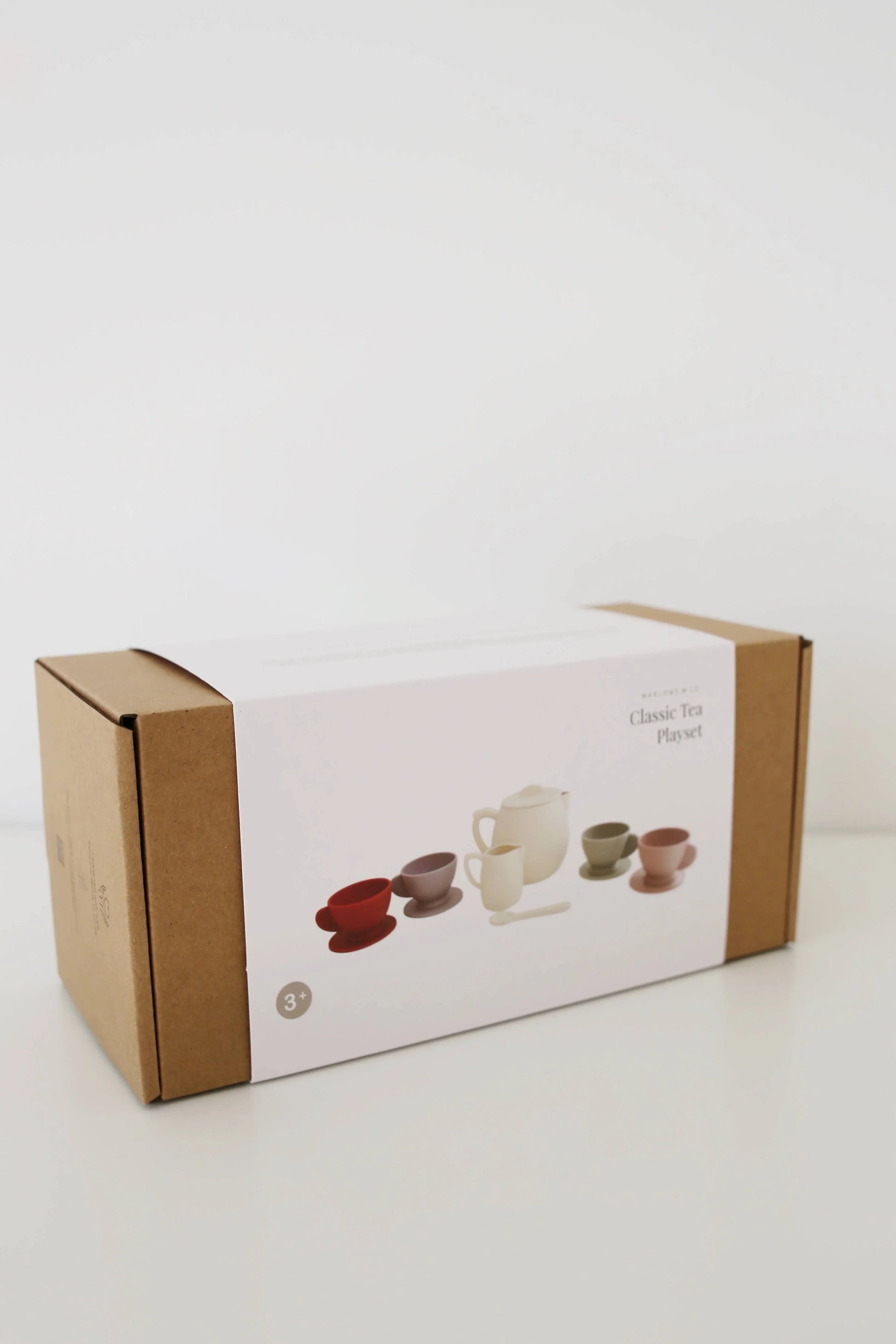 Classic Tea Playset boxed packaging on white background, Come see us at Awaken, Franklin, Tennessee