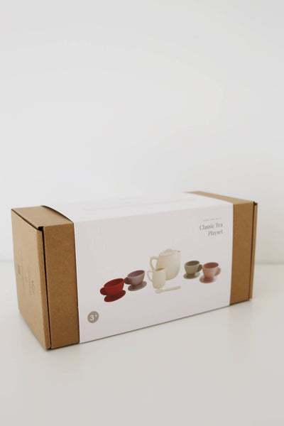 Marlowe & Co - Cream Multi Mix Silicone Tea Play Set