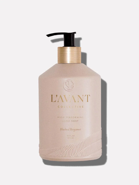 L'AVANT Collective High Performing Hand Soap bottle blushed bergamot, Come see us at Awaken, Franklin, Tennessee