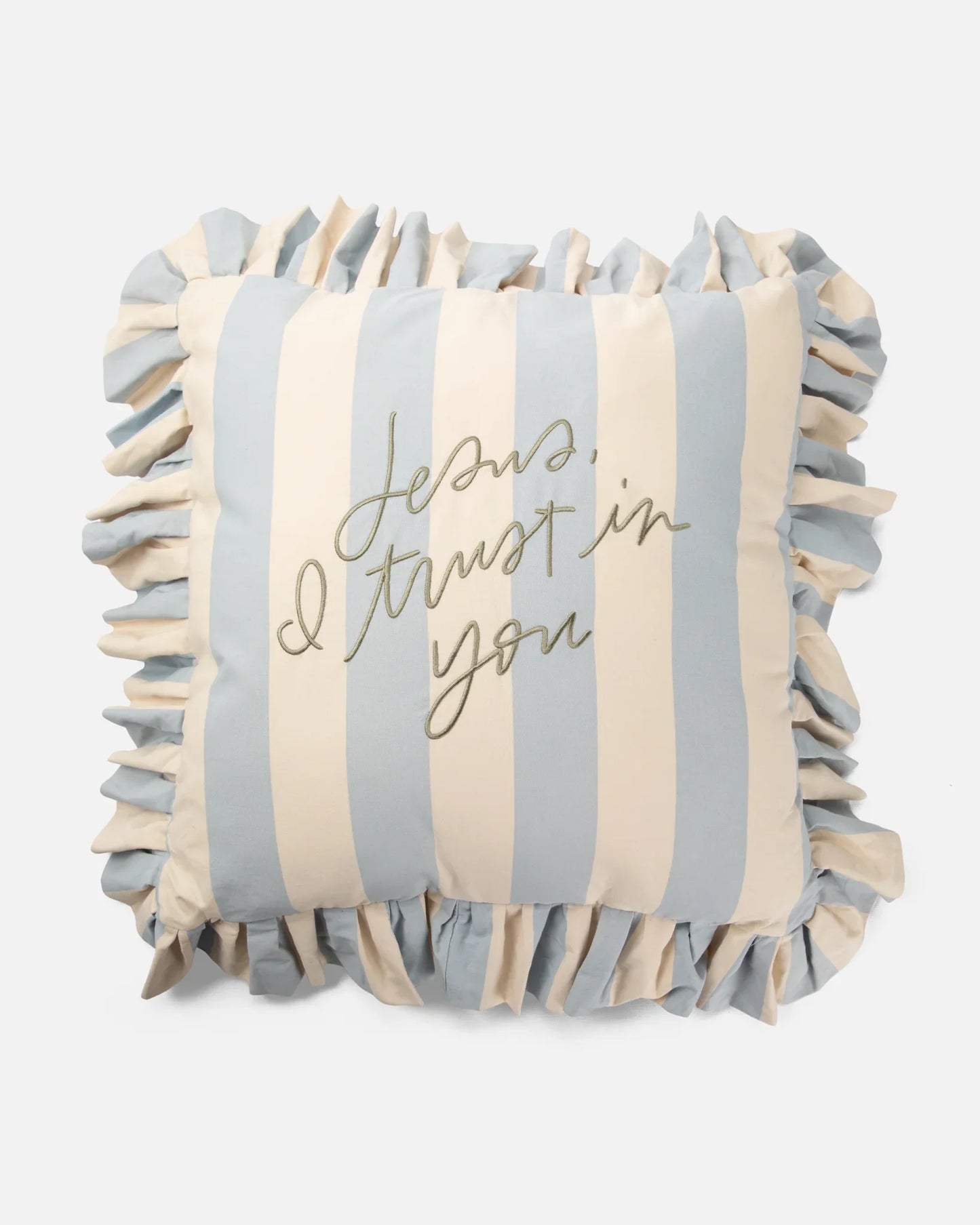 Be A Heart - Jesus, I Trust in You Striped Pillow