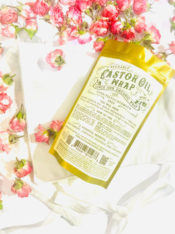 Roots And Leaves - Castor Oil Wrap 100% Organic USA Handmade