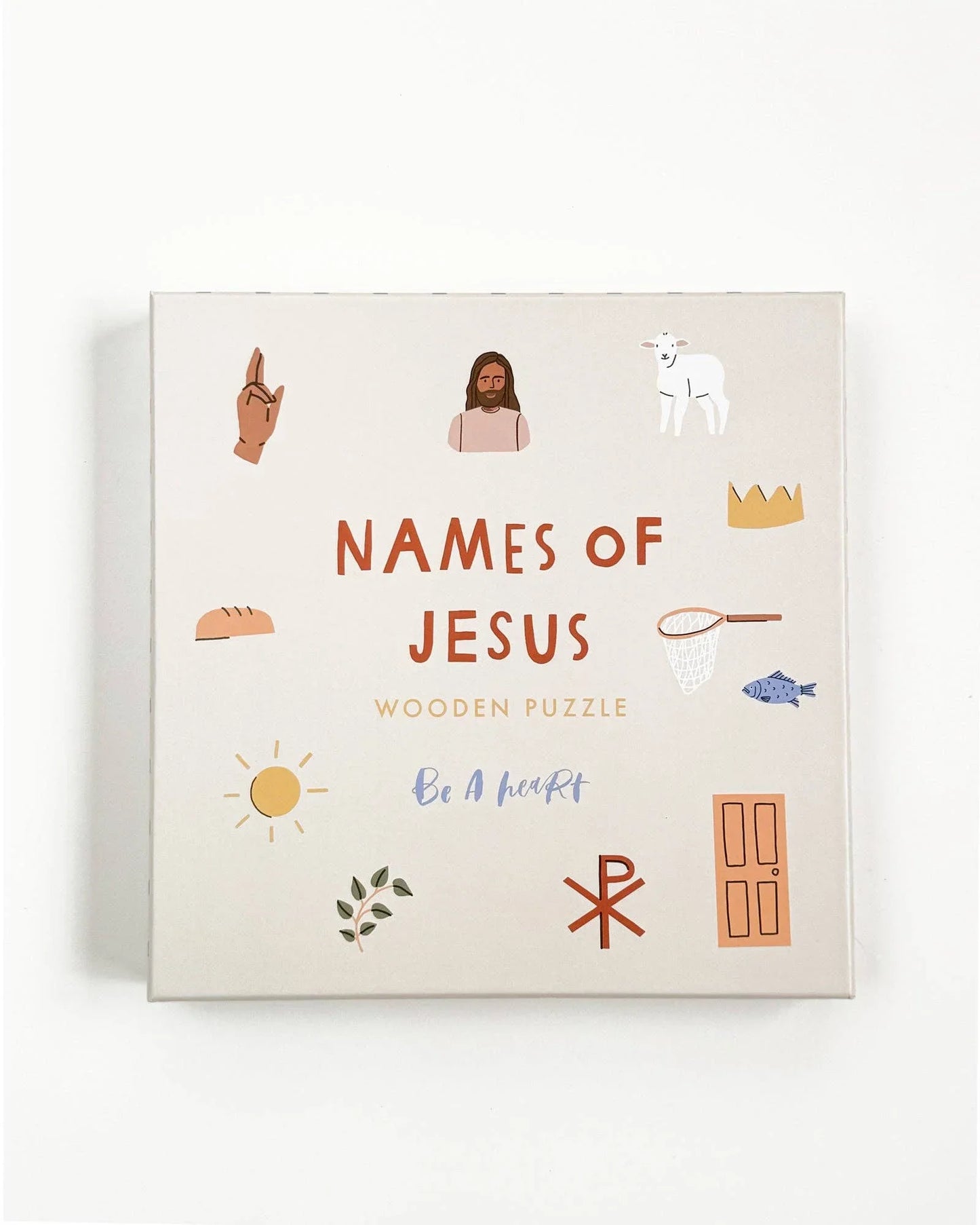 Names of Jesus wooden puzzle box with Christian symbols, Come see us at Awaken, Franklin, Tennessee