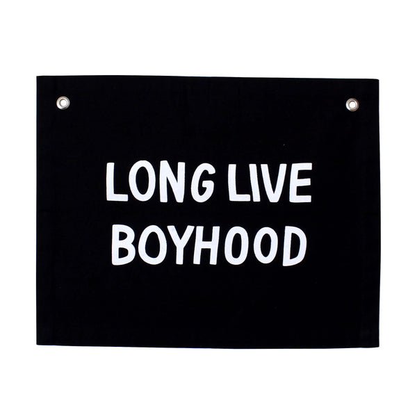 Imani + Kids by Imani Collective - Long Live Boyhood Canvas Banner