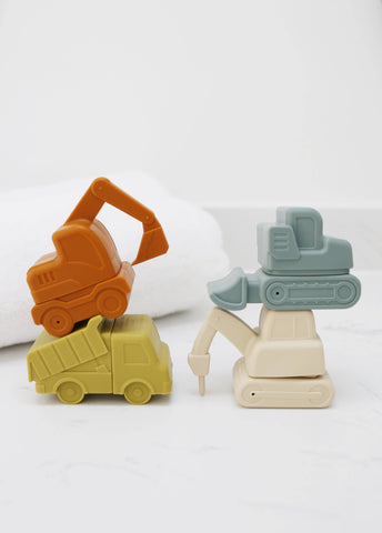 Marlowe & Co - Construction Mold Free Silicone Bath Toy Set 