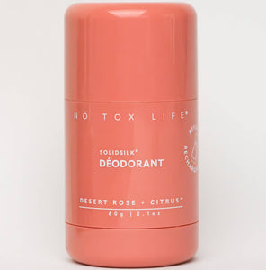No Tox Life - SOLIDSILK® Deodorant (Desert Rose & Citrus) Refillable TUBE - No Tox Life