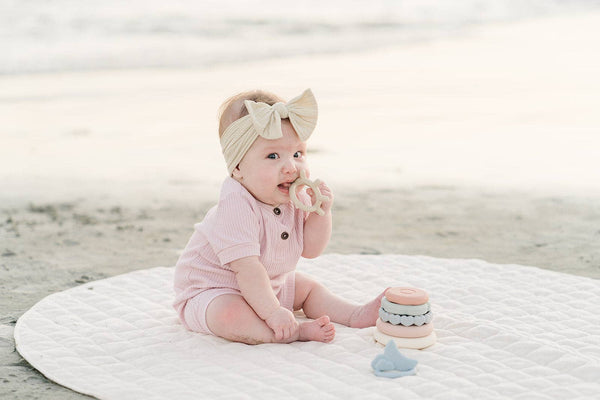 Marlowe & Co - Classic Silicone Stacking Teething Ring Toy 
