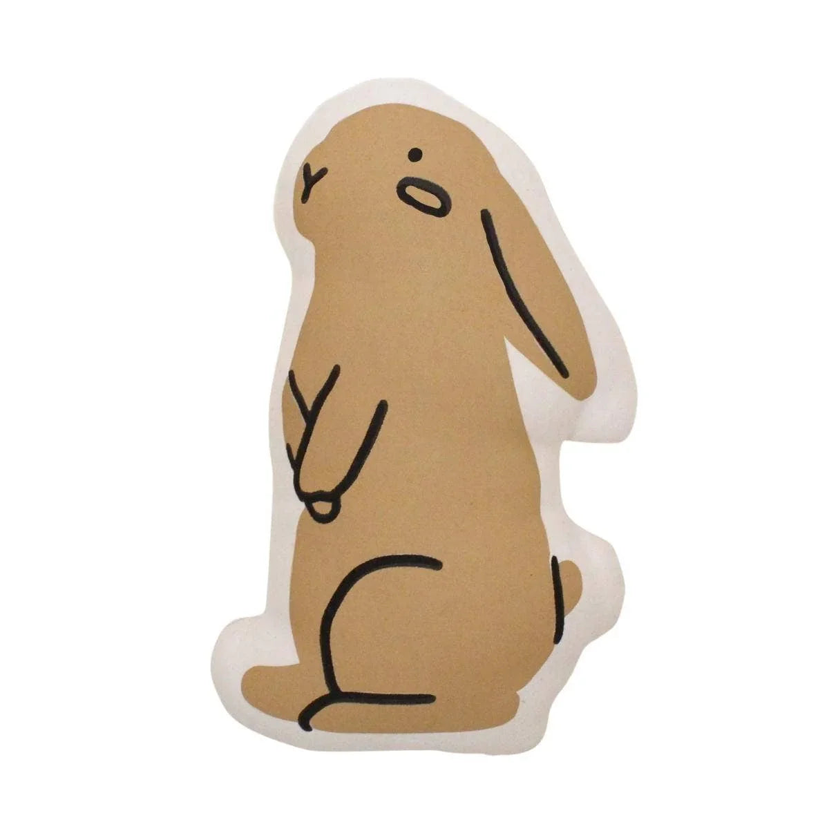 Cute bunny rabbit illustration pillow with simple design, Come see us at Awaken, Franklin, Tennessee