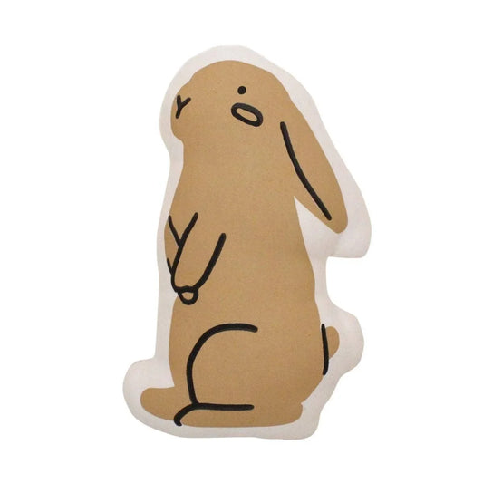 Cute bunny rabbit illustration pillow with simple design, Come see us at Awaken, Franklin, Tennessee