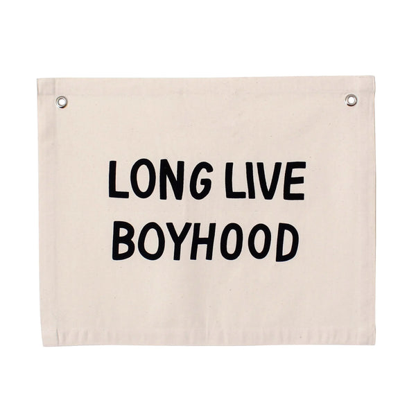 Imani + Kids by Imani Collective - Long Live Boyhood Canvas Banner