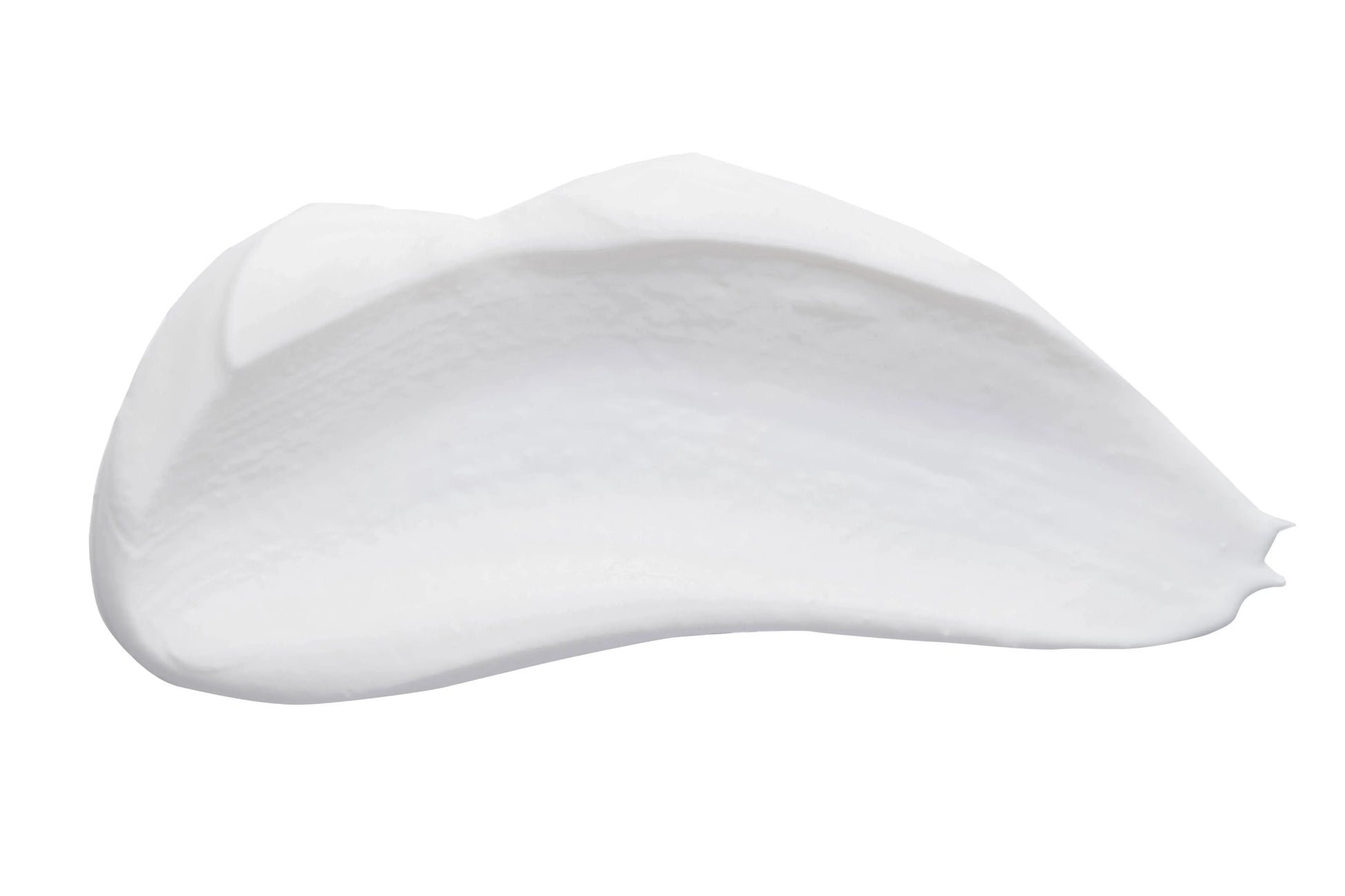 Smooth white cream or lotion smear on white background, skincare texture, Come see us at Awaken, Franklin, Tennessee