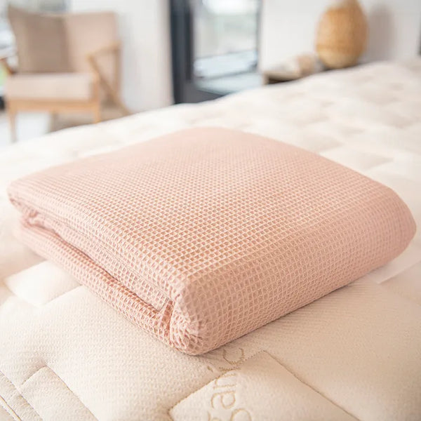 Organic Cotton Waffle Blankets