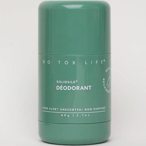 No Tox Life - SOLIDSILK® Deodorant (Pure Aloe) Refillable TUBE - No Tox Life