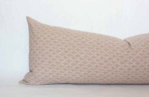 Textileish - Neutral Floral Pillow Cover, Blush Pillow Cover | Lotus