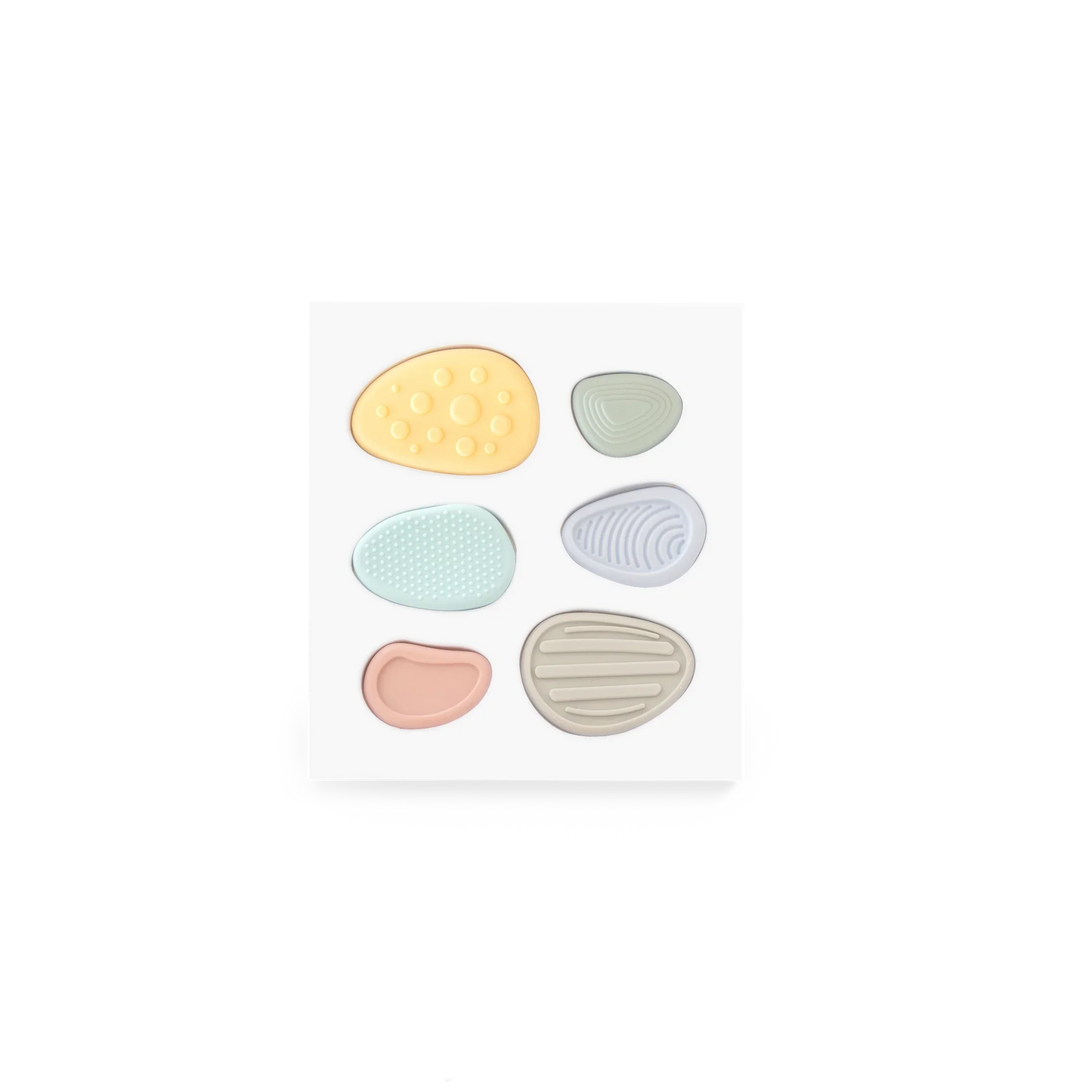 Mindful and Co Kids USA - Worry Stones – Calming Sensory Fidget for Kids (Set of 6)