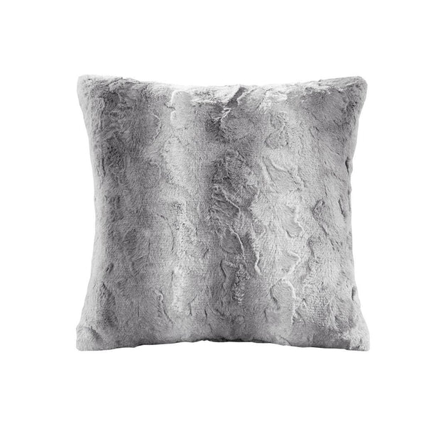 Olliix - 20x20" Faux Fur Throw Pillow
