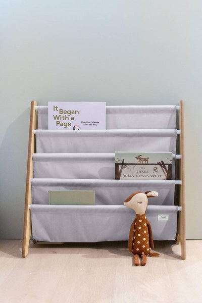 3 Sprouts - Recycled Fabric Kids Book Rack - Solid Colors