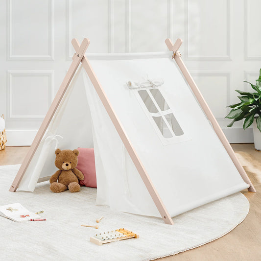 Kids play tent with teddy bear and toys in cozy room, Come see us at Awaken, Franklin, Tennessee