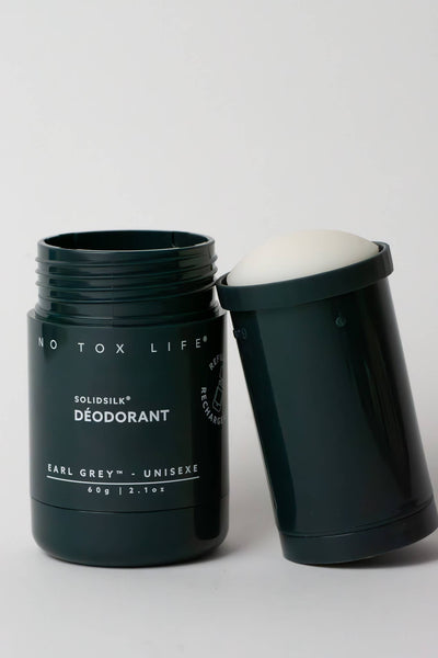 No Tox Life - SOLIDSILK® Deodorant (Earl Grey) Refillable TUBE - No Tox Life
