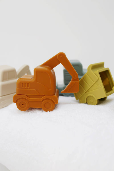 Marlowe & Co - Construction Mold Free Silicone Bath Toy Set 