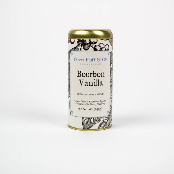 Oliver Pluff & Company - Bourbon Vanilla Ground Coffee - Signature Coffee Tin