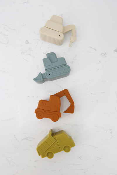 Marlowe & Co - Construction Mold Free Silicone Bath Toy Set 