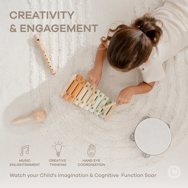 Comfy Cubs - 4-Piece Kids Musical Instruments for Toddlers by Comfy Cubs