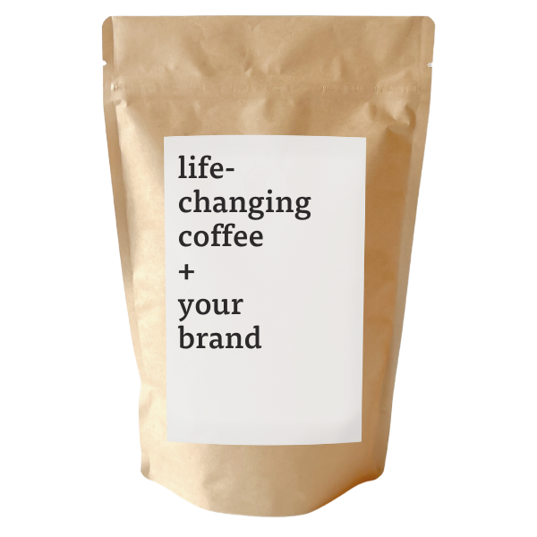 Generous Coffee - Kraft 10oz Coffee Bag with Customizable Label