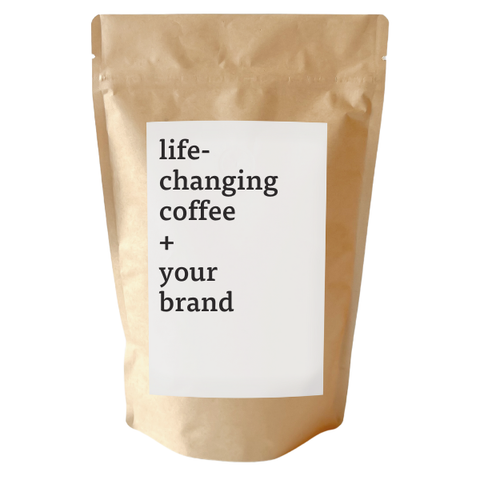 Generous Coffee - Kraft 10oz Coffee Bag with Customizable Label