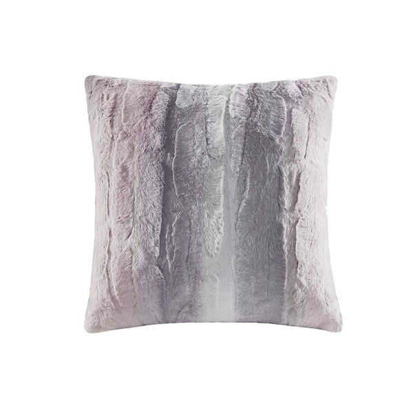 Olliix - 20x20" Faux Fur Throw Pillow