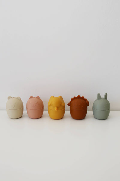 Marlowe & Co - Animal Mold Free Silicone Bath Toy Set 