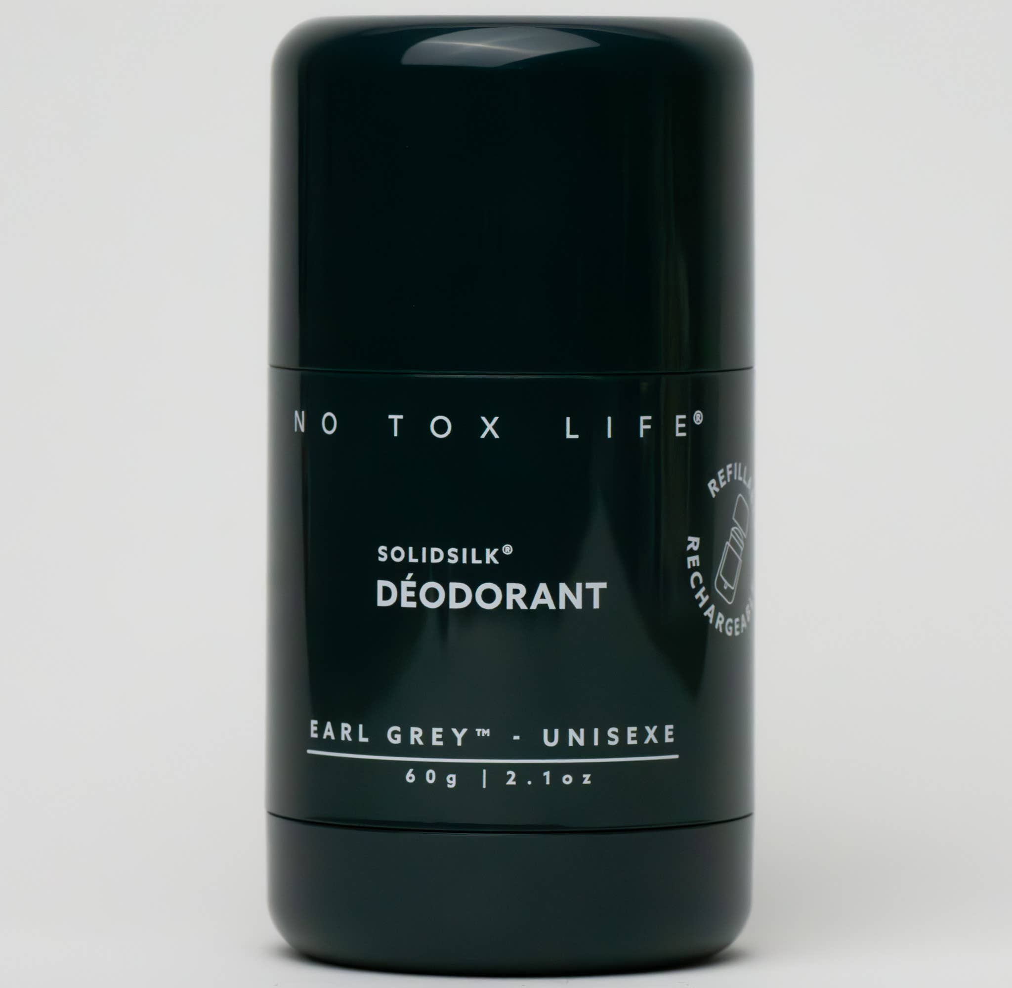 No Tox Life - SOLIDSILK® Deodorant (Earl Grey) Refillable TUBE - No Tox Life