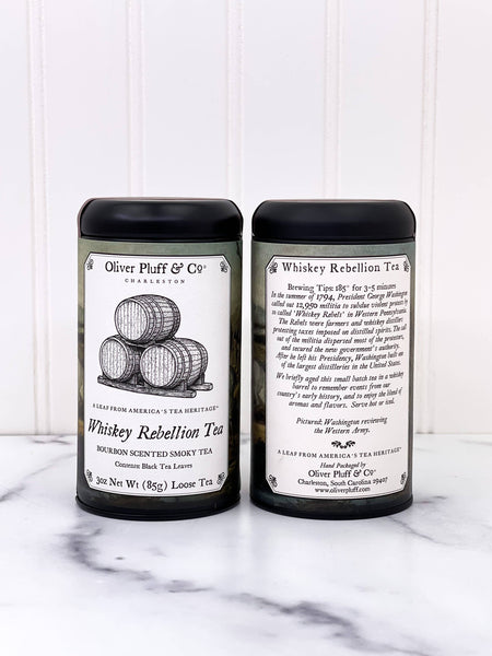 Oliver Pluff & Company - Whiskey Rebellion Commemorative Tea Tin - Fine Tea 3 oz