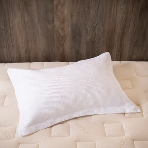 Organic Cotton Waffle Duvet Cover + Shams Set