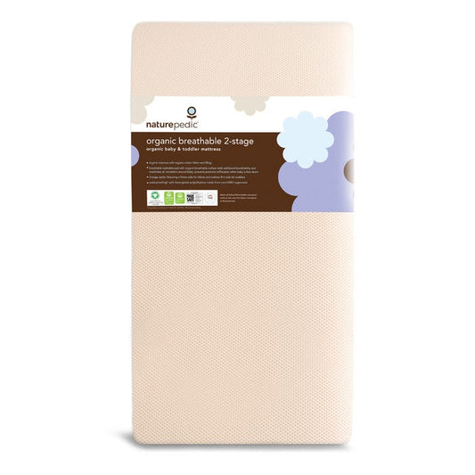 Organic Breathable 2-Stage Baby Crib Mattress